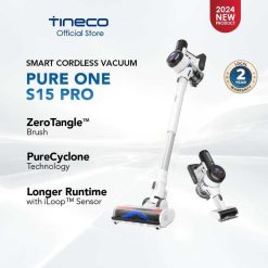 vacuum cleaner tinec S15 PRO purecyclone longer run time