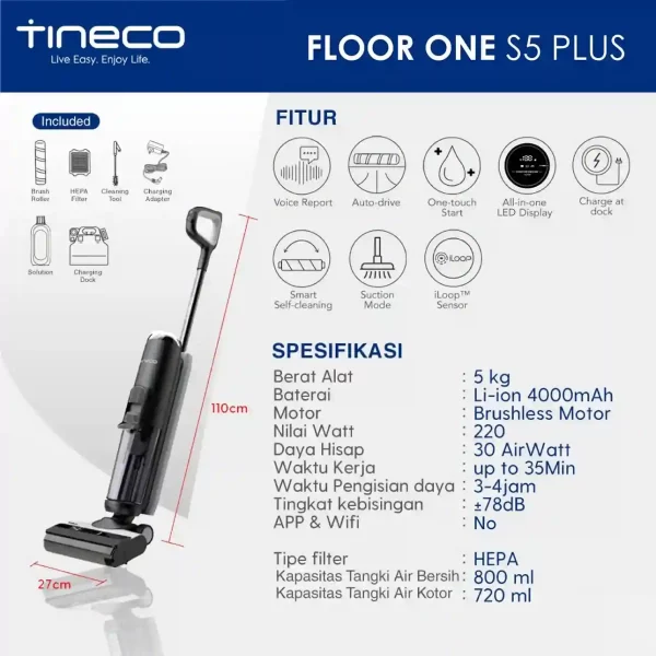 Vacuum cleaner tineco iFloor 5