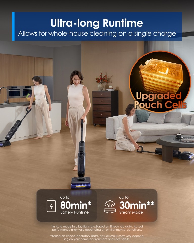 New Product Vacuum Cleaner Tineco S7 Stretch Steam