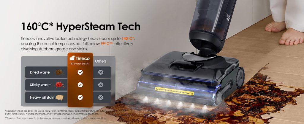 New Product Vacuum Cleaner Tineco S7 Stretch Steam