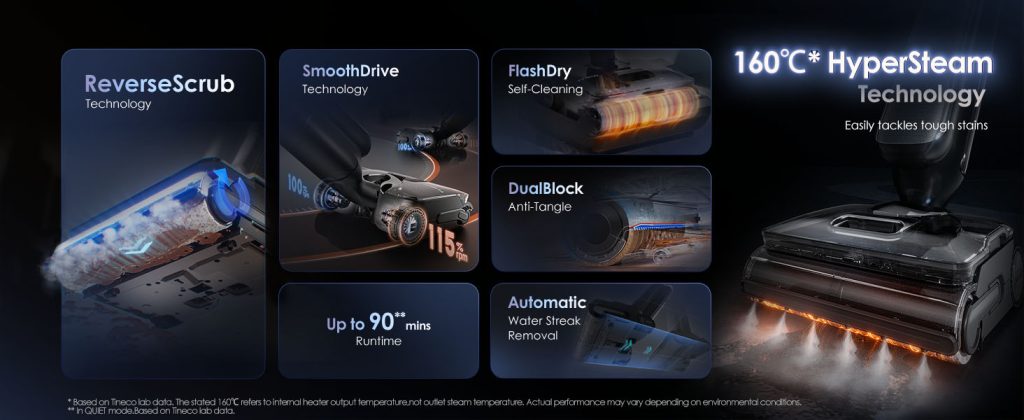 New Product Vacuum Cleaner Tineco Floor One S9 Artist Steam Pro