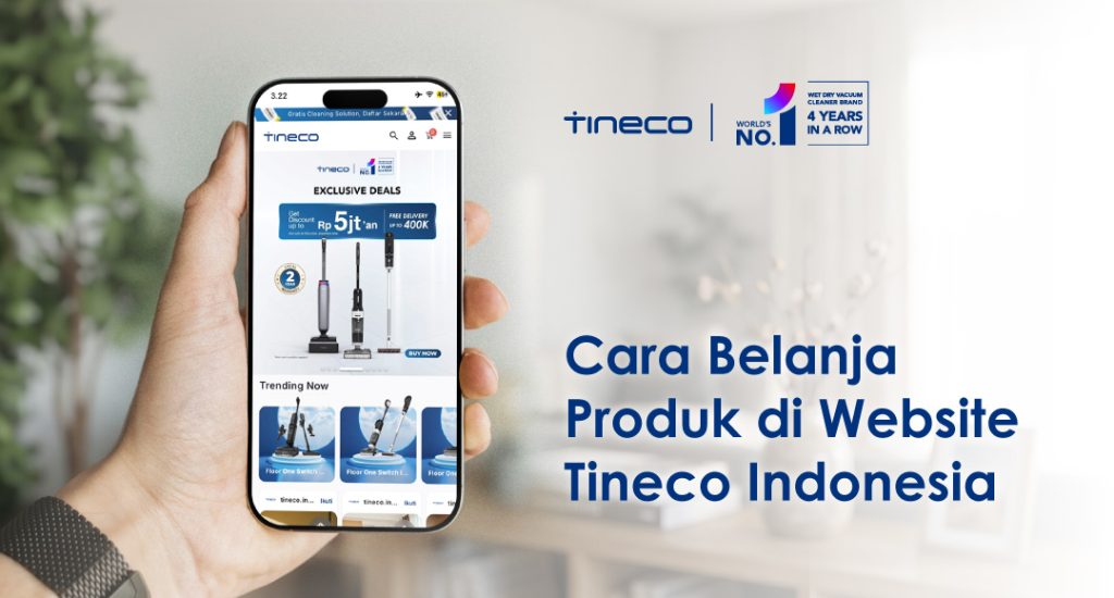 cara beli produk di website Tineco Indonesia