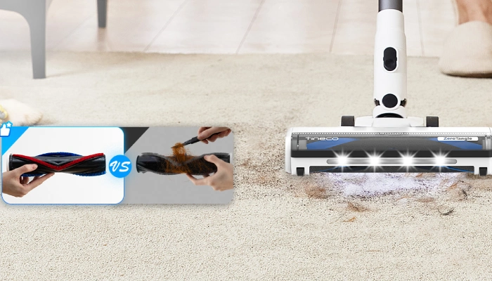 Teknologi ZeroTangle Brush Vacuum Cleaner Tineco