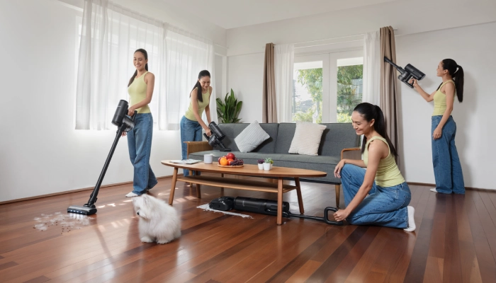 Kebiasaan membersihkan rumah dengan vacuum cleaner Tineco Floor One Switch S7 Stretch Agar Rumah Selalu Rapi